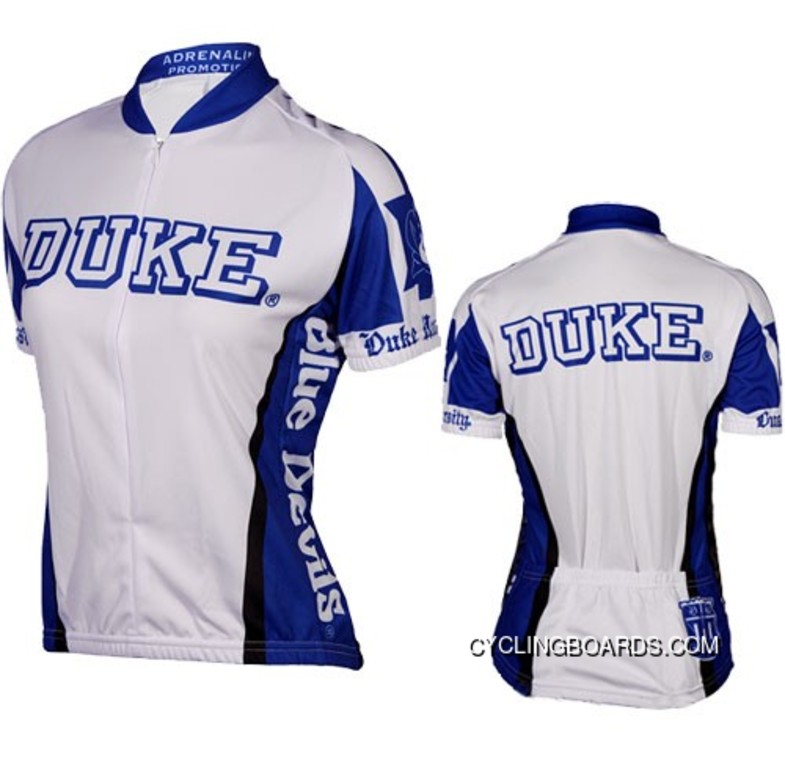 Coupon Duke University Blue Devils White Cycling Jersey TJ-373-5942