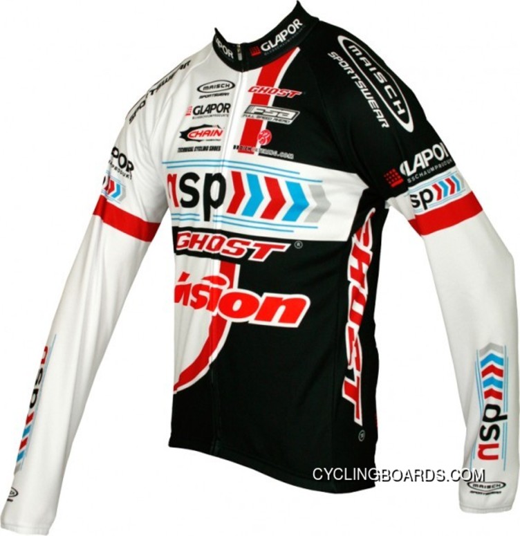 For Sale Nsp-Ghost 2012 Maisch Radsport-Profi-Team Winter Fleece Long Sleeve Jersey Jacket Tj-858-8789
