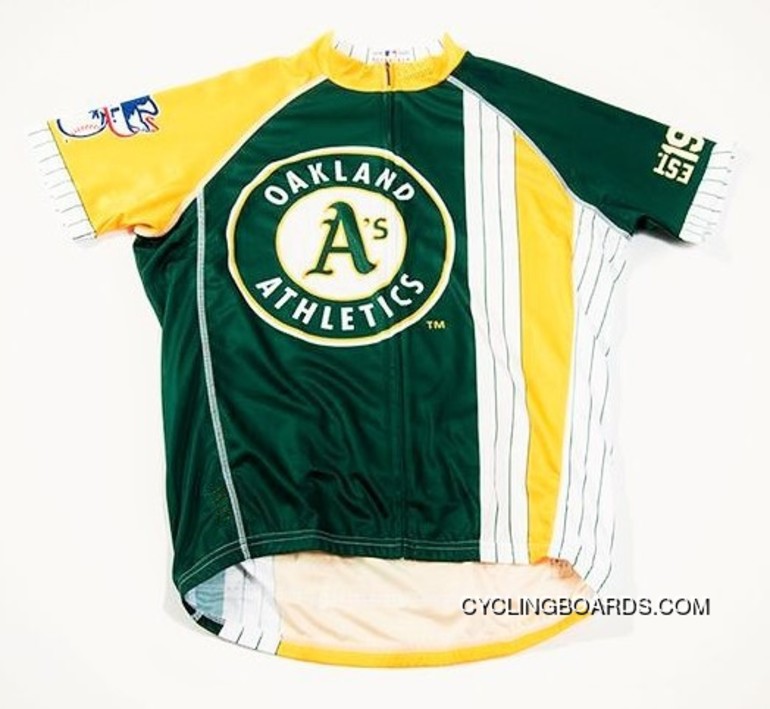 Coupon Mlb Oakland Athletics Cycling Jersey Bike Clothing Cycle Apparel Shirt Ciclismo Tj-996-4322