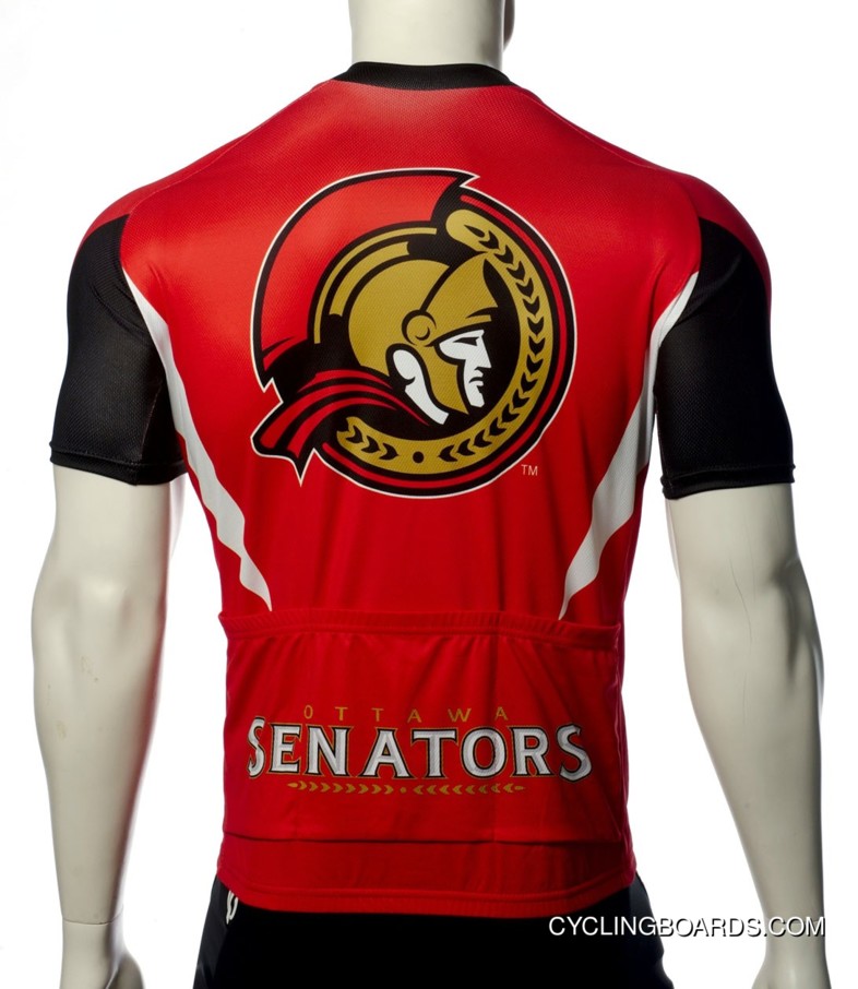 Free Shipping Ottawa Senators Cycling Jersey Short Sleeve Tj-699-0763