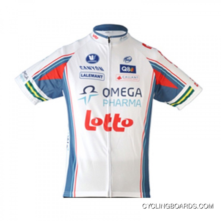 For Sale 2010 OMEGA PHARMA Lotto Cycling Short Sleeve Jersey
