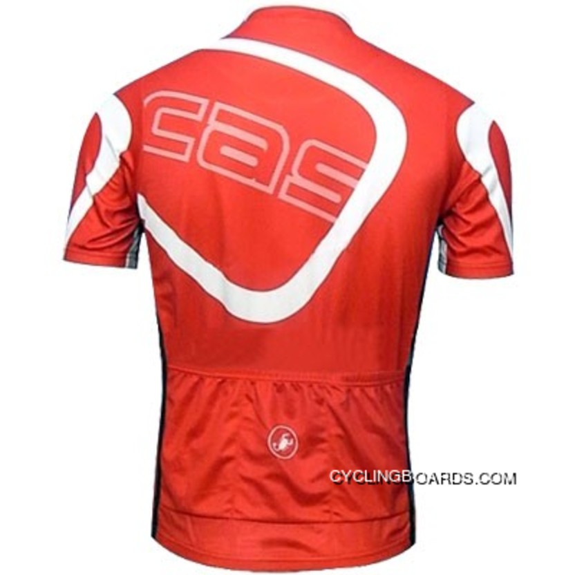 CASTELLI Red Short Sleeve Jersey Free Shipping