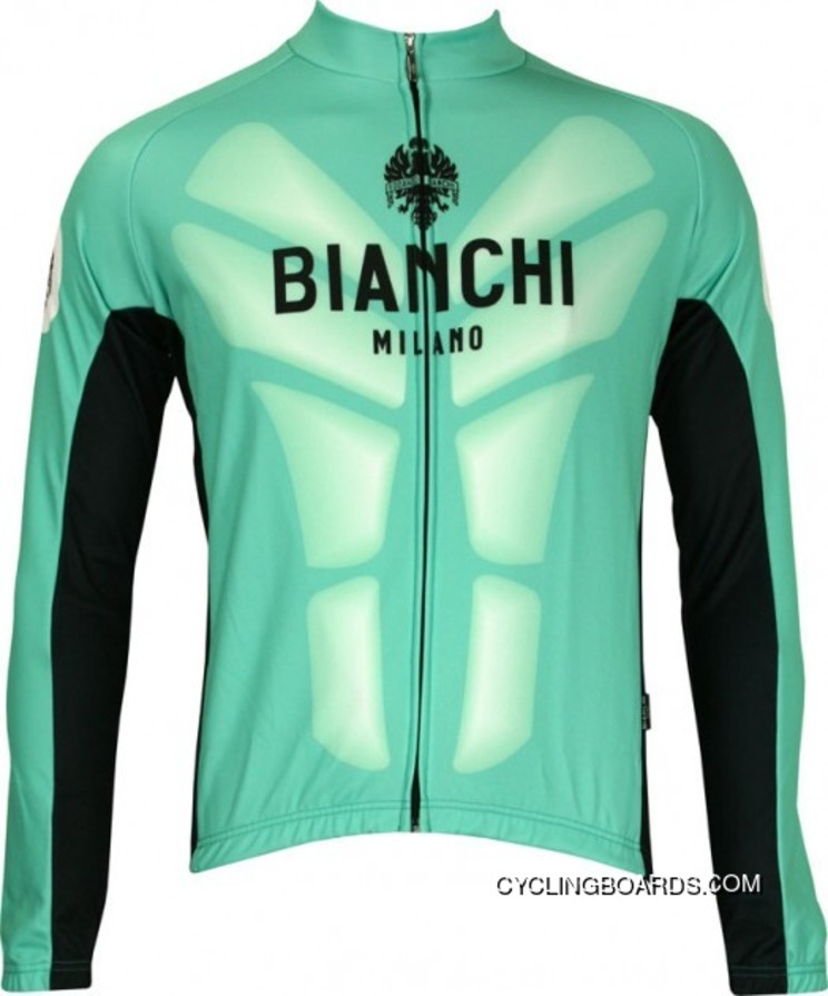 Super Deals Bianchi Milano Long Sleeves Jersey Malta Celeste