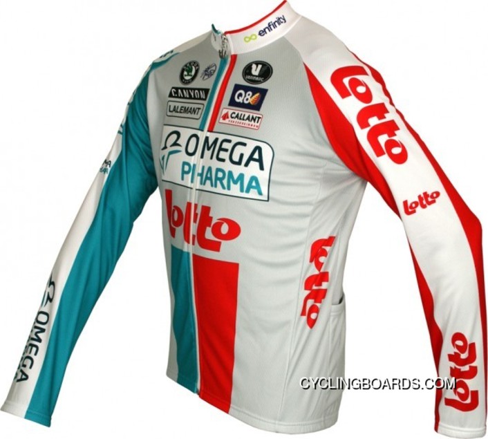 New Style OMEGA PHARMA-LOTTO 2011 Vermarc Radsport-Profi-Team Long Sleeve Jersey