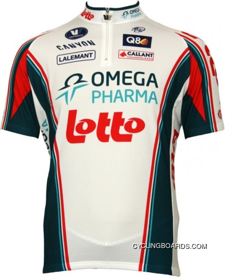 Latest Omega Pharma-Lotto 2010 Vermarc Radsport-Profi-Team Short Sleeve Jersey