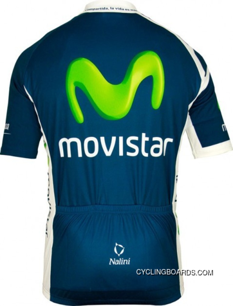 MOVISTAR 2012 Radsport-Profi-Team Short Sleeve Jersey Latest