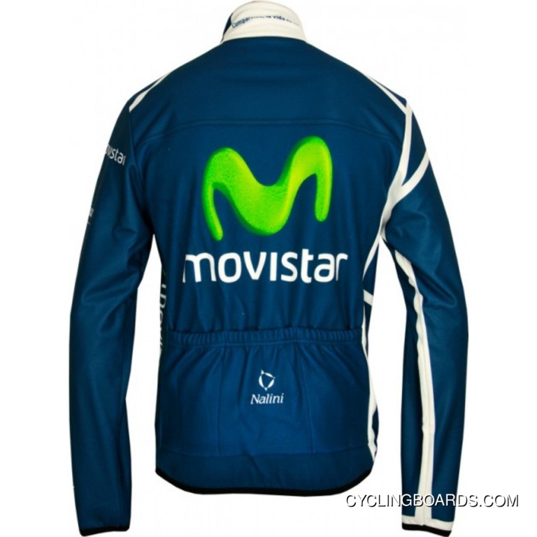 Movistar 2011 Radsport-Profi-Team Winter Fleece Long Sleeve Jersey Jacket New Style