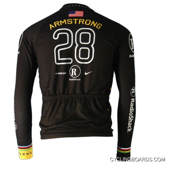 New Style Special Edition Lance Armstrong RADIOSHACK 28 Long Sleeve Jersey