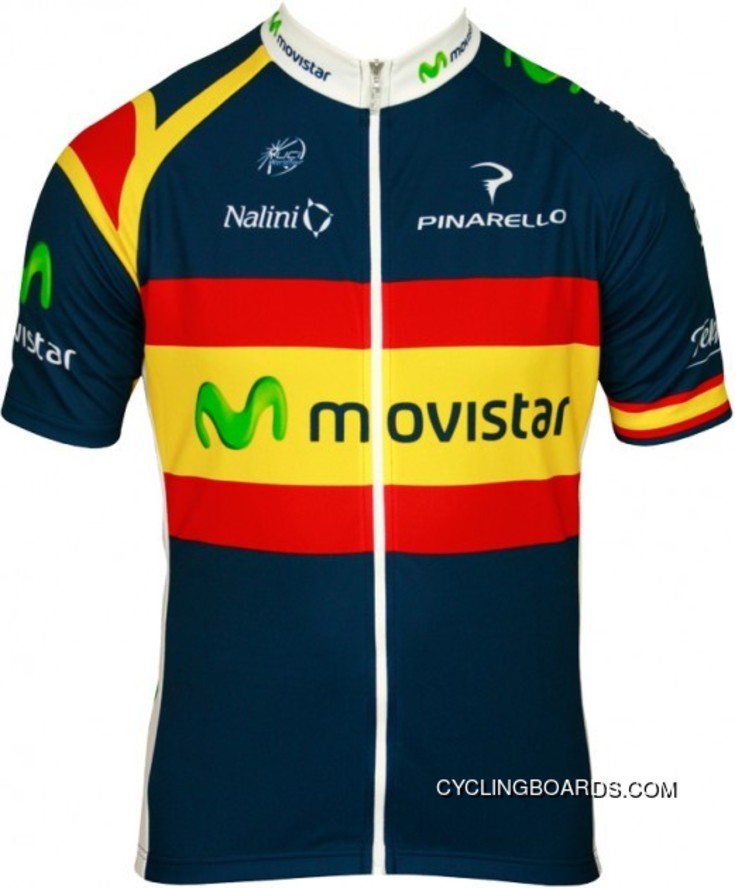 Movistar Spanischer Meister 2012 Radsport-Profi-Team Short Sleeve Jersey Online