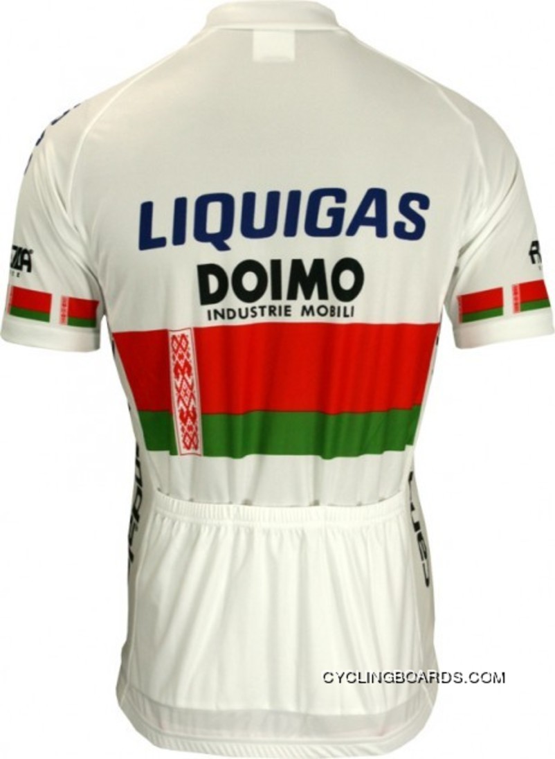 Liquigas Weißrussischer Meister 2010 Radsport-Profi-Team Short Sleeve Jersey Latest