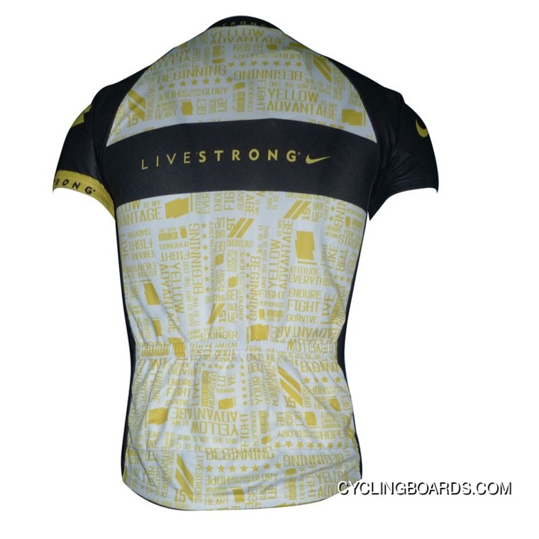 Outlet 2012 Livestrong Cycling Yellow Edition Short Sleeve Jersey