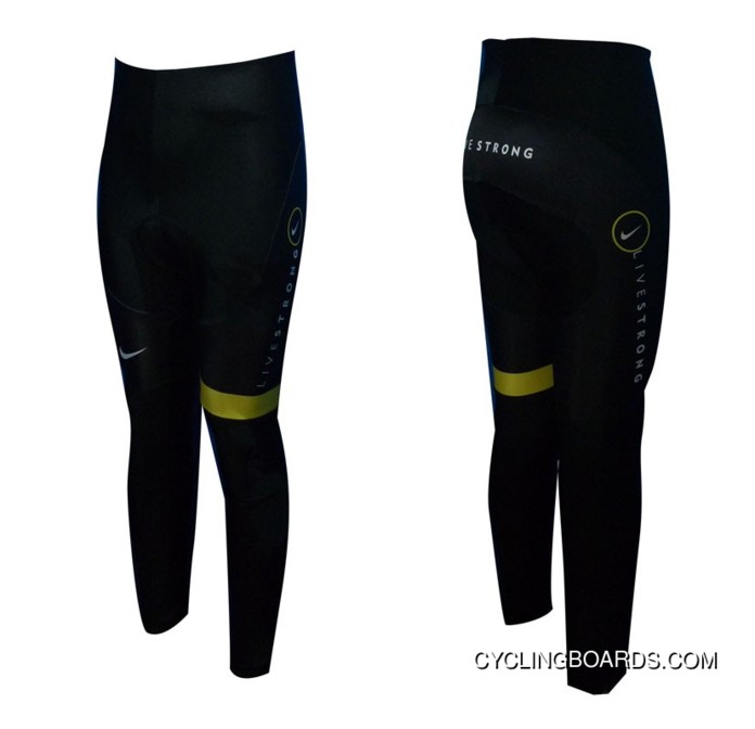 2012 LIVESTRONG Black Cycling Winter Pants Discount