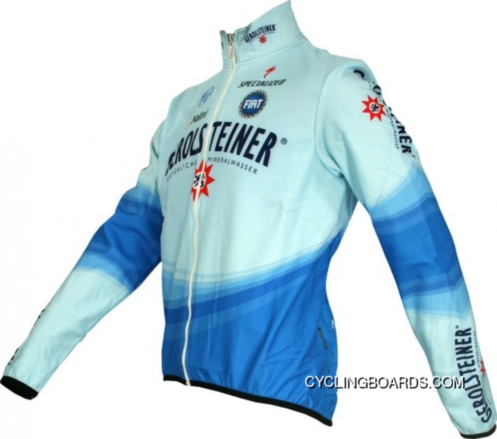 Top Deals Gerolsteiner 2005- Radsport-Profi-Team-Winter Fleece Long Sleeve Jersey Jacket
