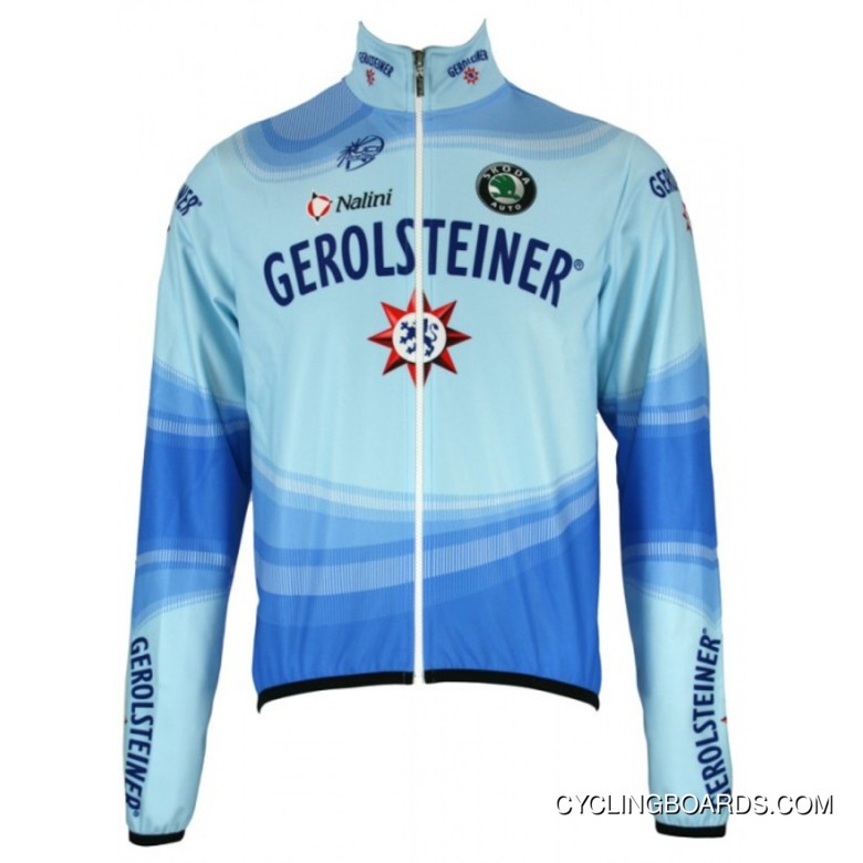 Gerolsteiner 2008 Radsport-Profi-Team-Winter Fleece Long Sleeve Jersey Jacket For Sale