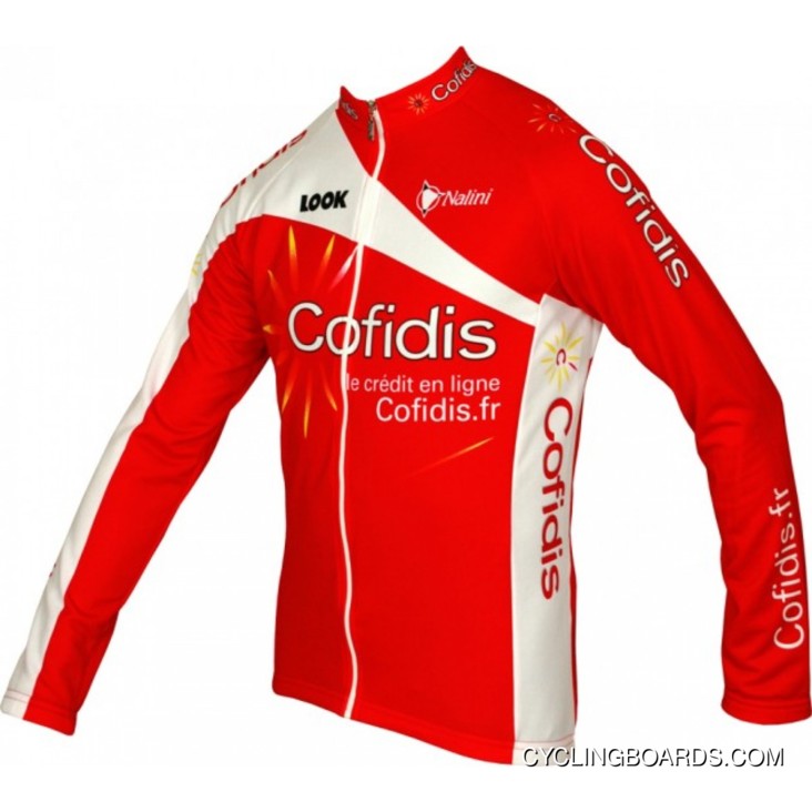 Outlet Cofidis 2012 Radsport-Profi-Team-long Sleeve Jersey