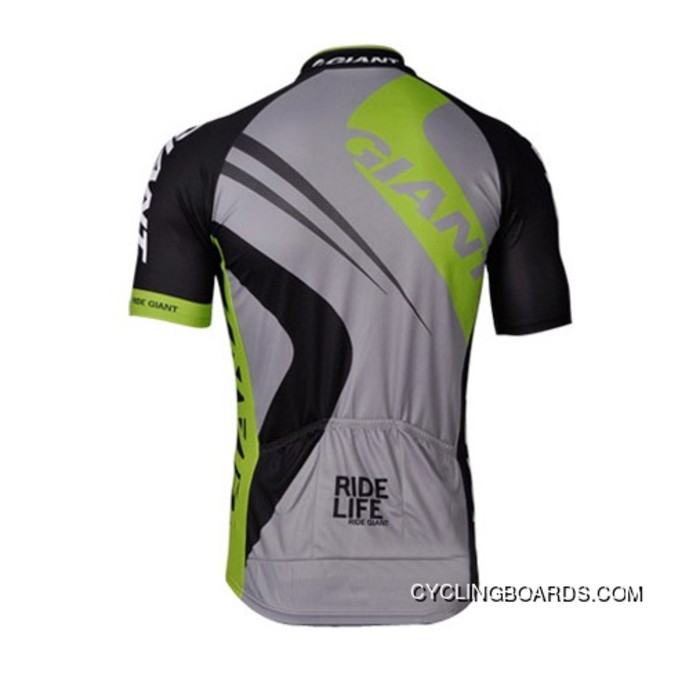 2012 Giant Green Gray Cycling Jersey Short Sleeve Latest