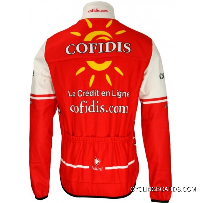 Cofidis 2011 Radsport-Profi-Team-Winter Fleece Long Sleeve Jersey Jacket For Sale