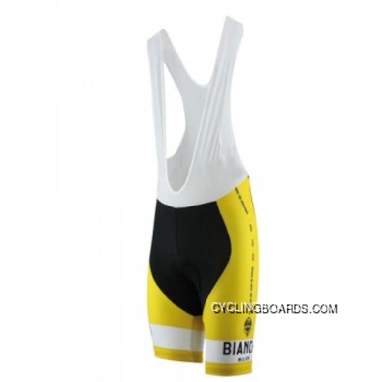 Outlet Bianchi Yellow - Tour De France Cycling Bib Shorts