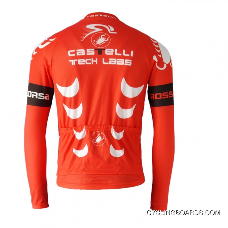 2011 Castelli Red Long Sleeve Jacket Best