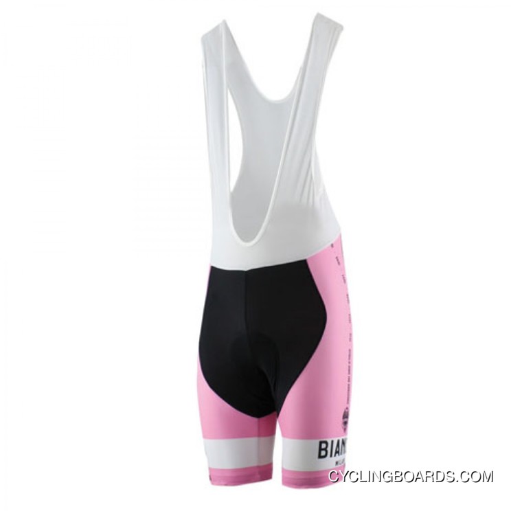 New Release Bianchi Pride Celeste Pink Classic Cycling Bib Shorts
