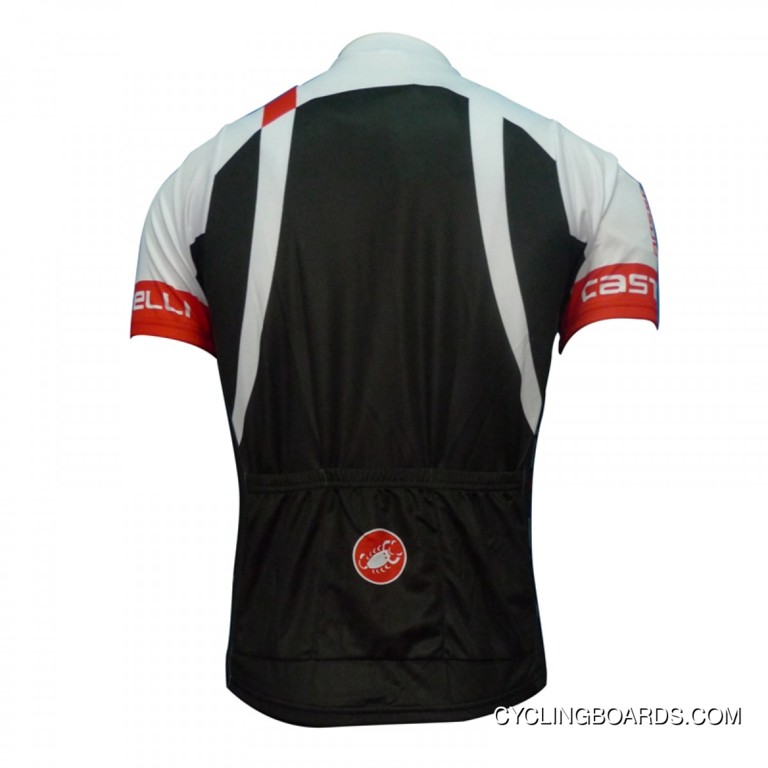 New Year Deals New CASTELLI RED-Black Cycling Short Sleeve Jersey