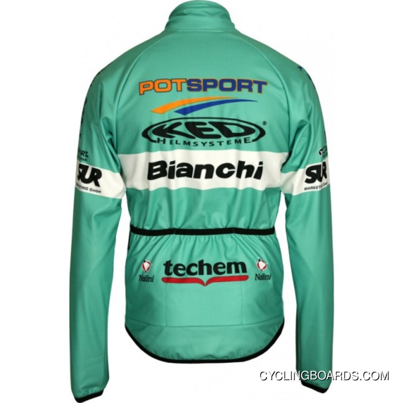 Latest Bianchi Berlin 2012 Nalini Radsport-Profi-Team Winter Fleece Long Sleeve Cycling Jersey Jacket