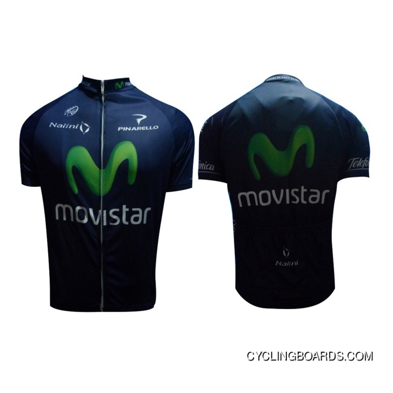 MOVISTAR 2013 Professional Cycling Team - Cycling Jersey Short Sleeve New Year Deals