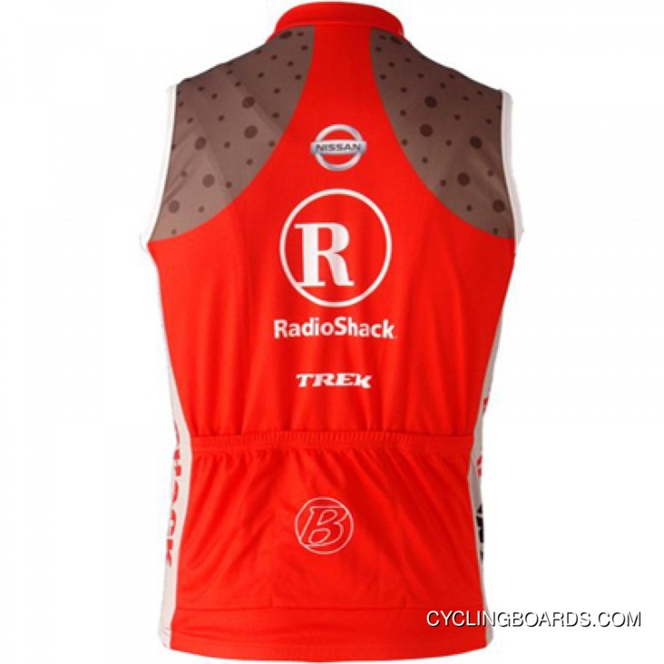 Best Team Radioshack Cycling Thermal Sleeveless Vest Red Tj-450-3813