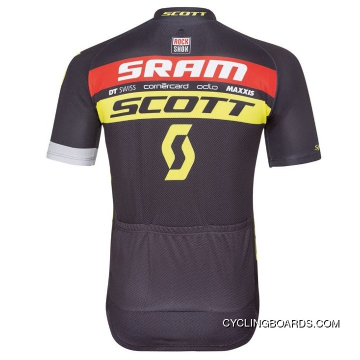 2017 Scott Sram Short Sleeve Cycling Jersey Bike Clothing Cycle Apparel Shirt TJ-795-5257 Best
