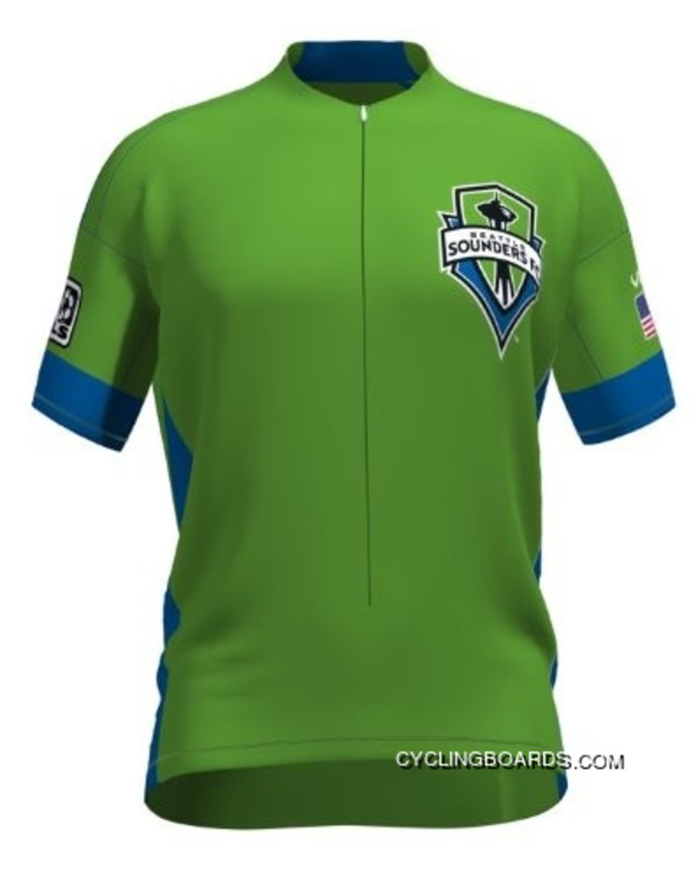Best Mls Seattle Sounders Fc Short Sleeve Cycling Jersey Bike Clothing Cycle Apparel Tj-114-8290