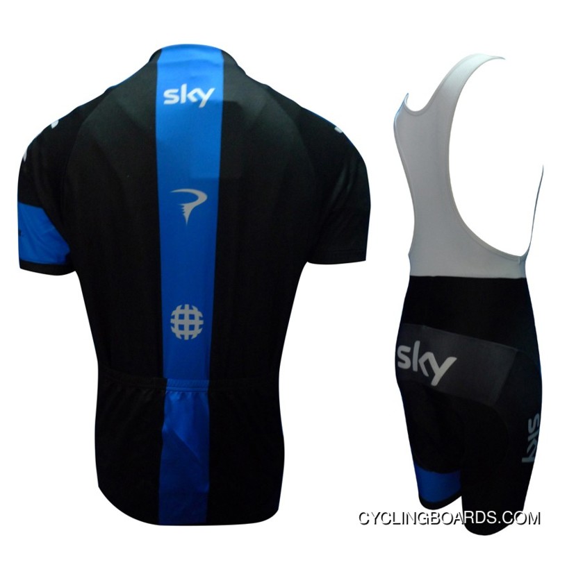 New Style 2013 Sky Team Cycle Jersey Short Sleeve + Bib Shorts Kit Tj-157-9544