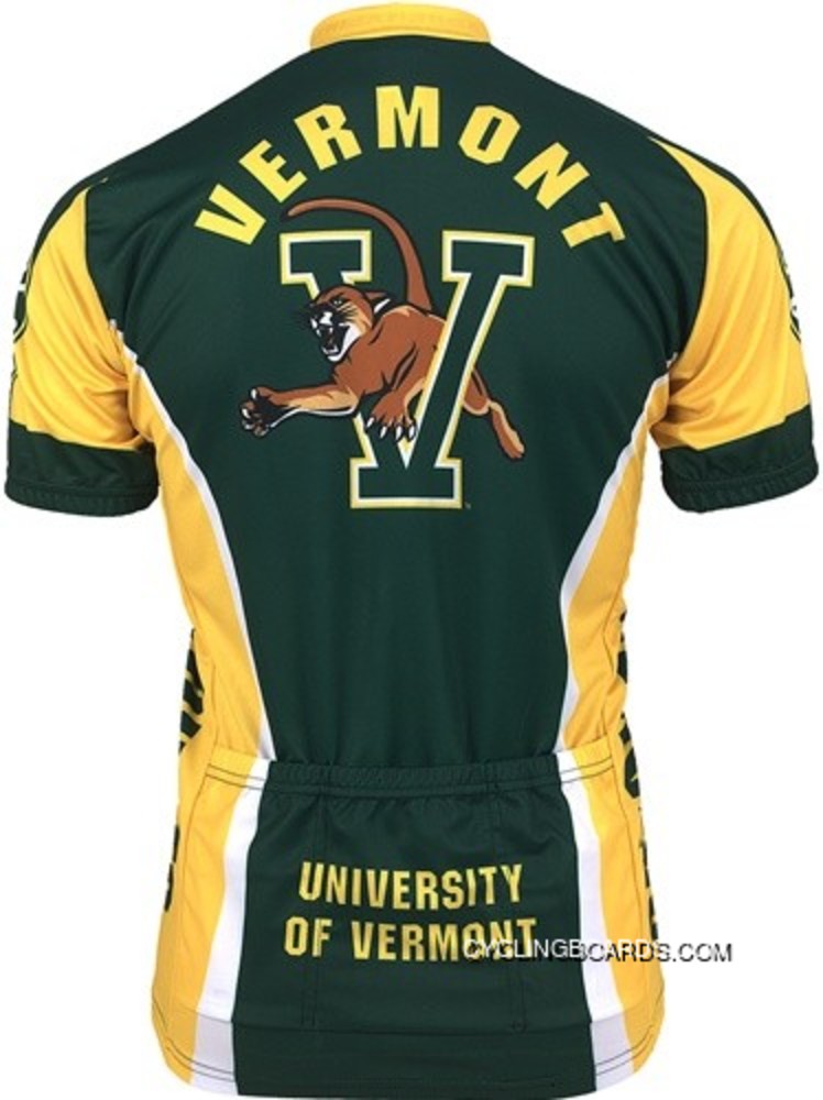 Free Shipping Uvm University Of Vermont Catamounts Cycling Short Sleeve Jersey Tj-848-7594