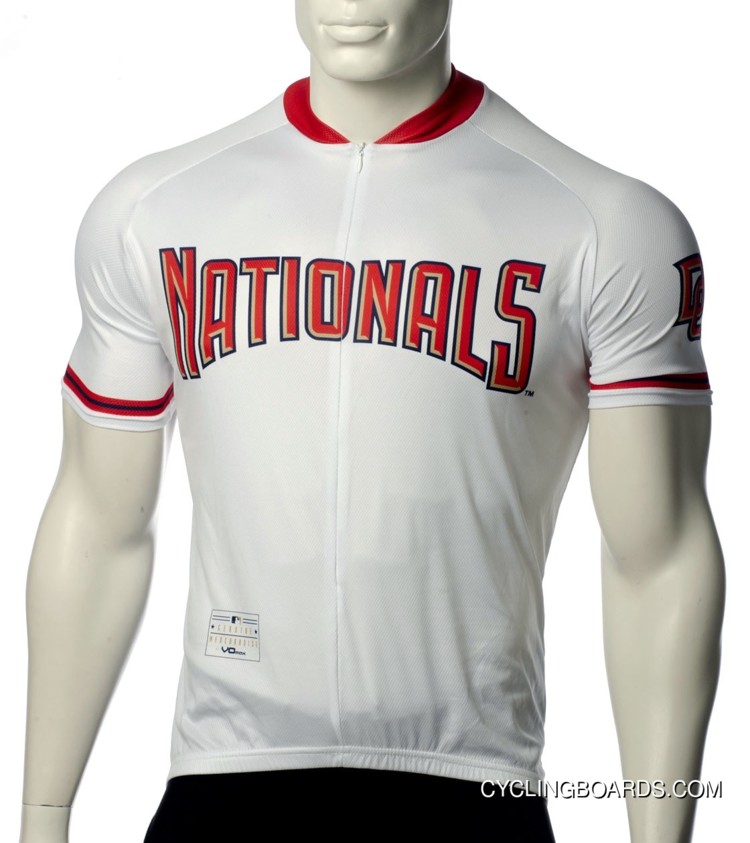 Mlb Washington Nationals Cycling Jersey Short Sleeve Tj-198-1035 New Release