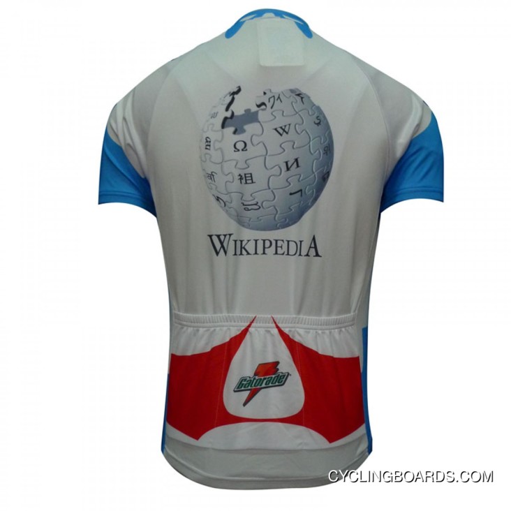 2012 Wikipedia White Short Sleeve Jersey Tj-952-5284 Outlet