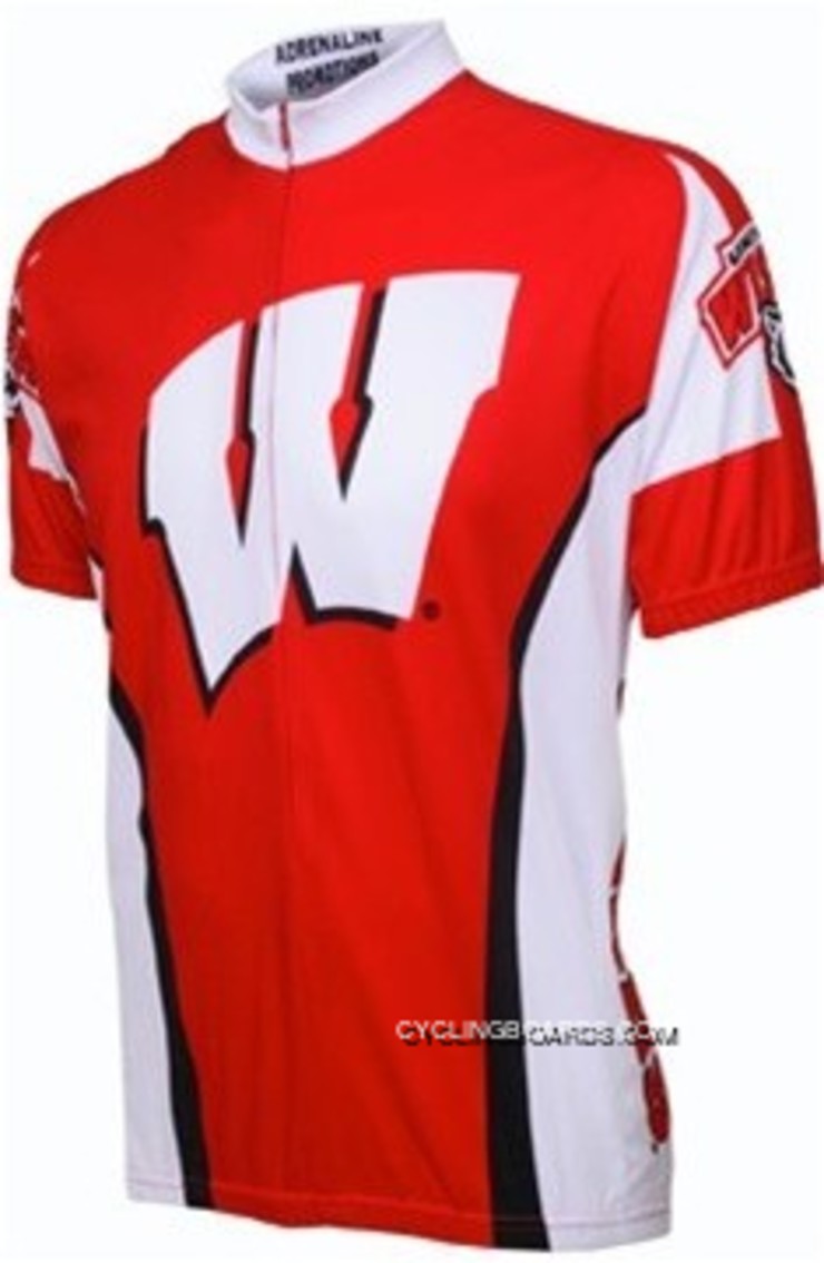 University Of Wisconsin-Madison Badgers Cycling Short Sleeve Jersey Tj-444-3282 Super Deals